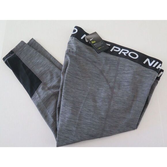 Nike Pro DC5393 010 Women's Plus Sz 3X Dark Gray 365 Mid-Rise Crop Leggings - Picture 5 of 5